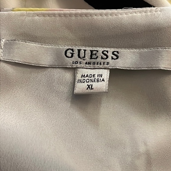 GUESS Romper Sz XL spaghetti straps tie waist - Picture 4 of 9